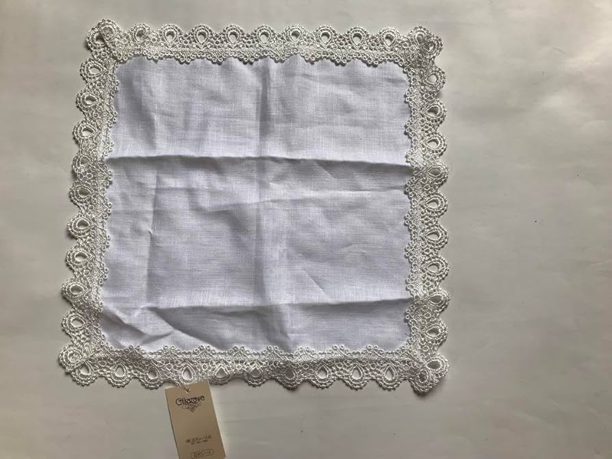 近沢レース　麻の葉 Amazon.co.jp: 近沢レース レースハンカチ 麻100% ホワイト : ファッション
