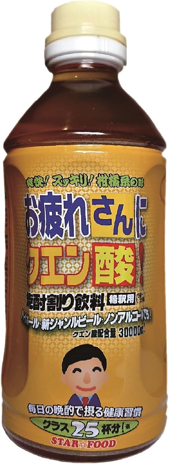 Amazon Co Jp スター食品 お疲れさんにクエン酸焼酎割用 500ml ドラッグストア