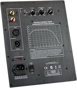 Equivera Subwoofer Auto - Subwoofer Met Versterker - Actieve Subwoofer Basreflexbehuizing 183502