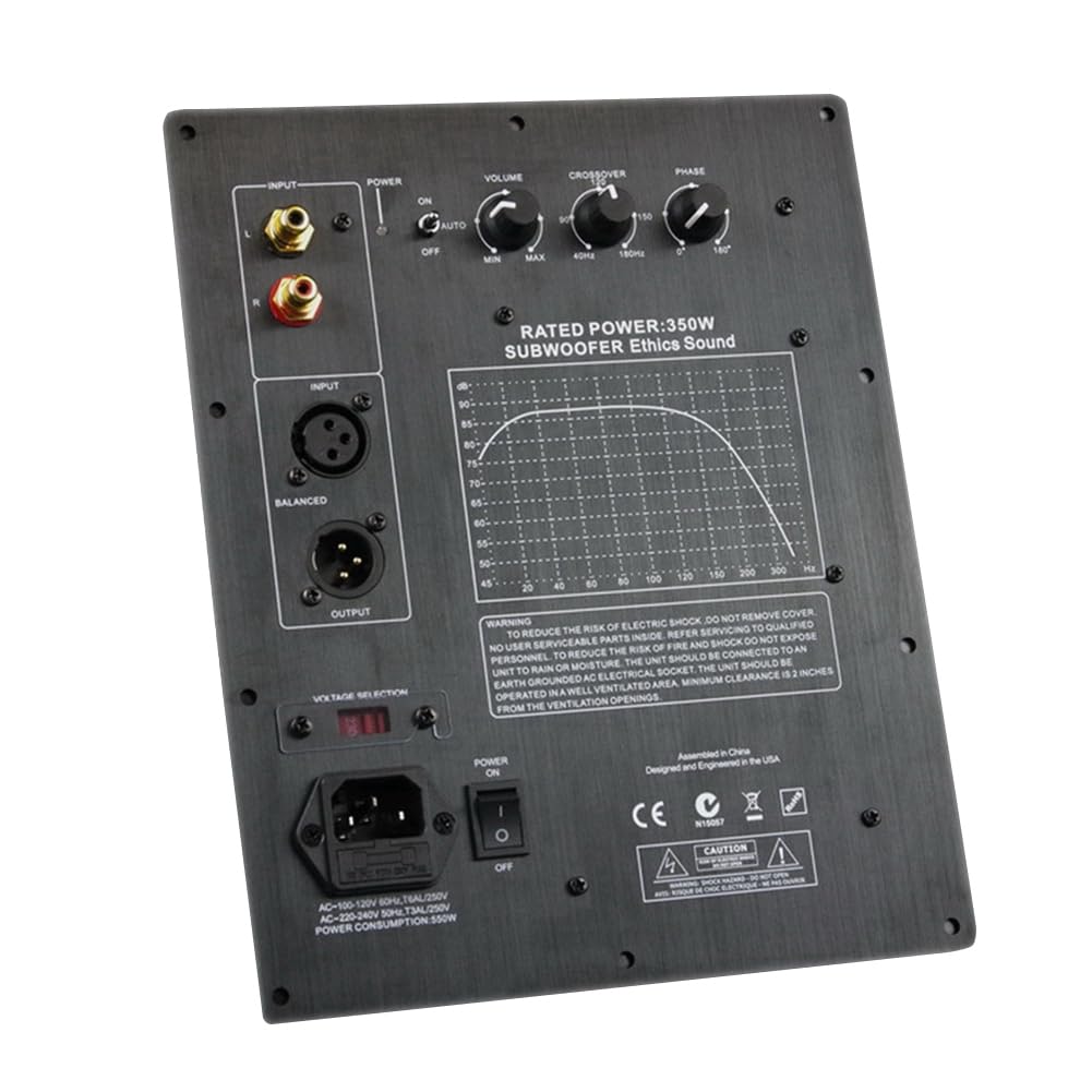 220 V HiFi Mono 350 W Subwoofer Robusta Scheda Amplificatore Digitale Pure Bass Audio Domestico Presa UE Facile da Usare