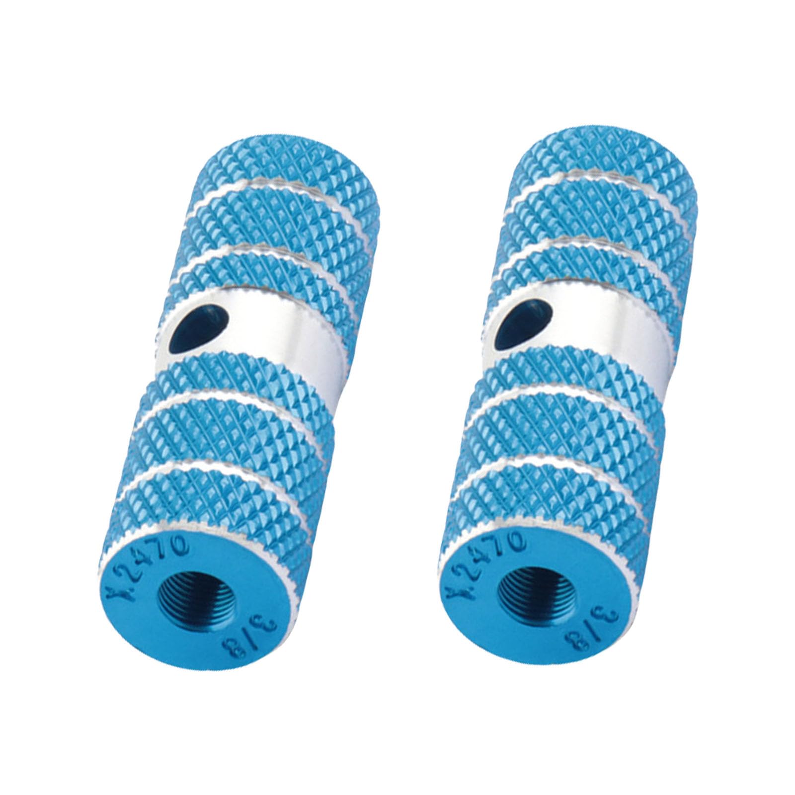 Kalttoy 2pcs Bicycles Bike Pedals Shafts Aluminum Alloys Stunts Foot Pegs Pedals for Commuters Bikes Light Weight Bicycles Footrest