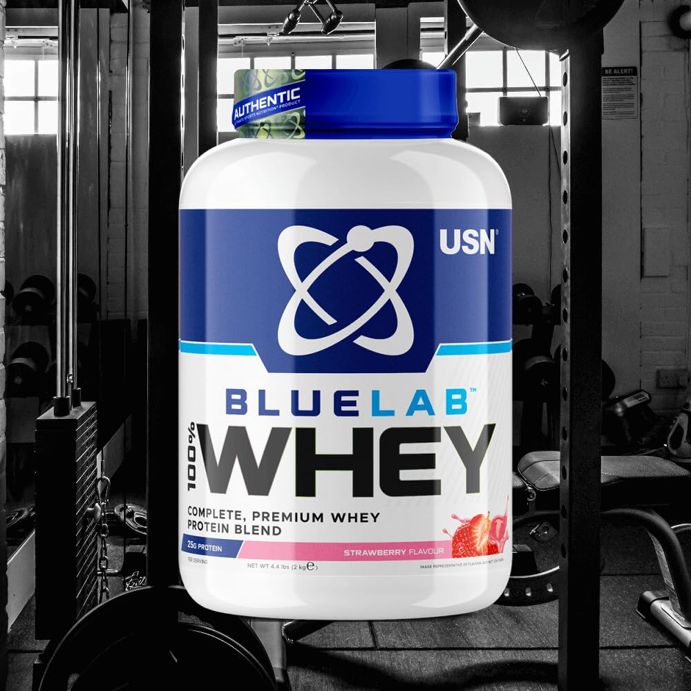 USN Blue Lab Whey (2000g) Fraise - Protéines - Mélange de protéines de lactosérum