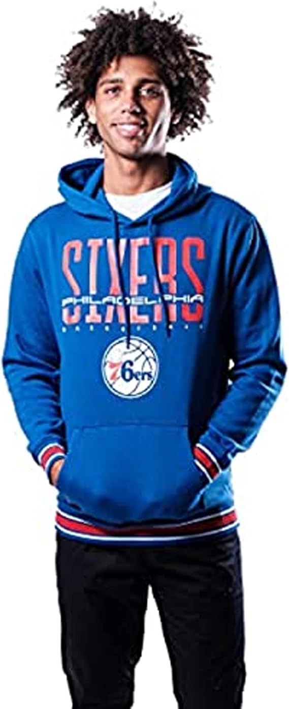 Ultra Game NBA stripe fleece pullover hoodie