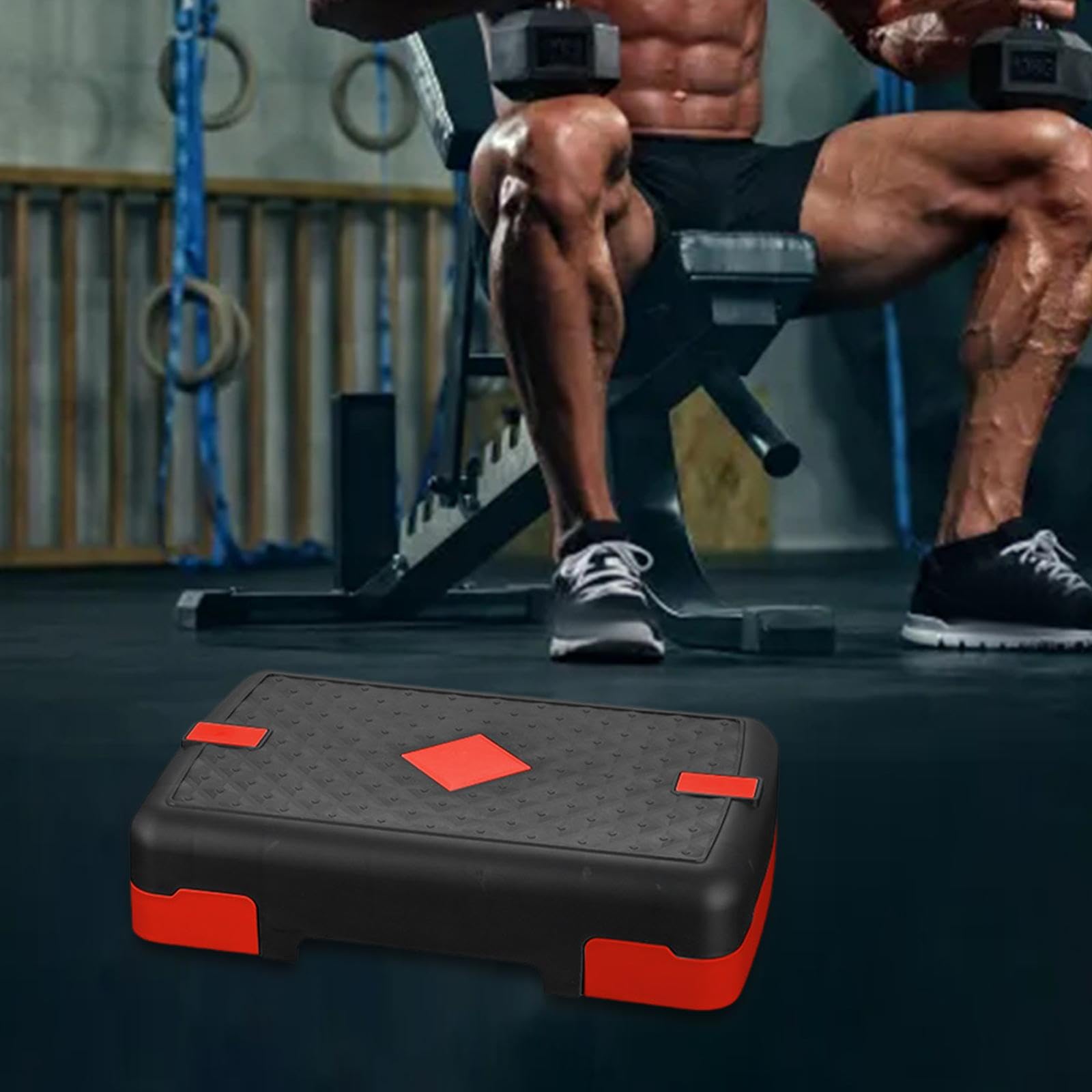 Stepper Aerobico per Allenamento, Stepper Fitness per Uso Domestico, Pratico con Superficie Antiscivolo, Piattaforma di Allenamento