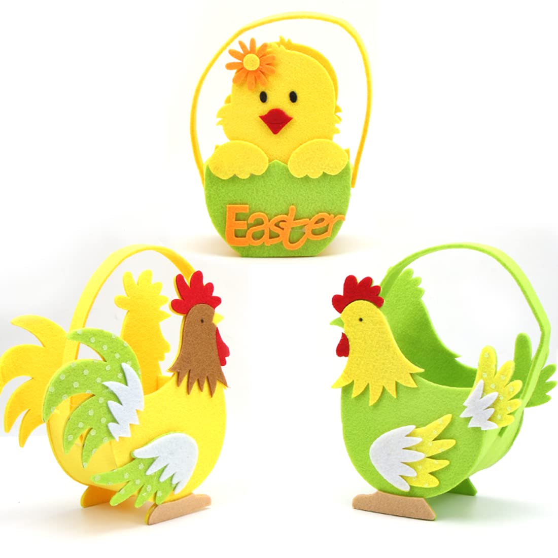 Set Di Modelli Per Cucito Teksome Per Cesti Porta Uova Di Pasqua, In Acrilico, 3 Misure (L, M, S), Riutilizzabile, Fai Da Te