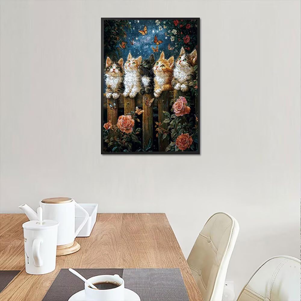 Puzzle 3000 Pezzi, Stella Gatto 3D Puzzle per Adulti Impegnativo, Educa Puzzles Artistico, Divertente E Stimolante Puzzles Decorativo per La Famiglia, Regalo e Decorazione Pareti DX0YL6-964