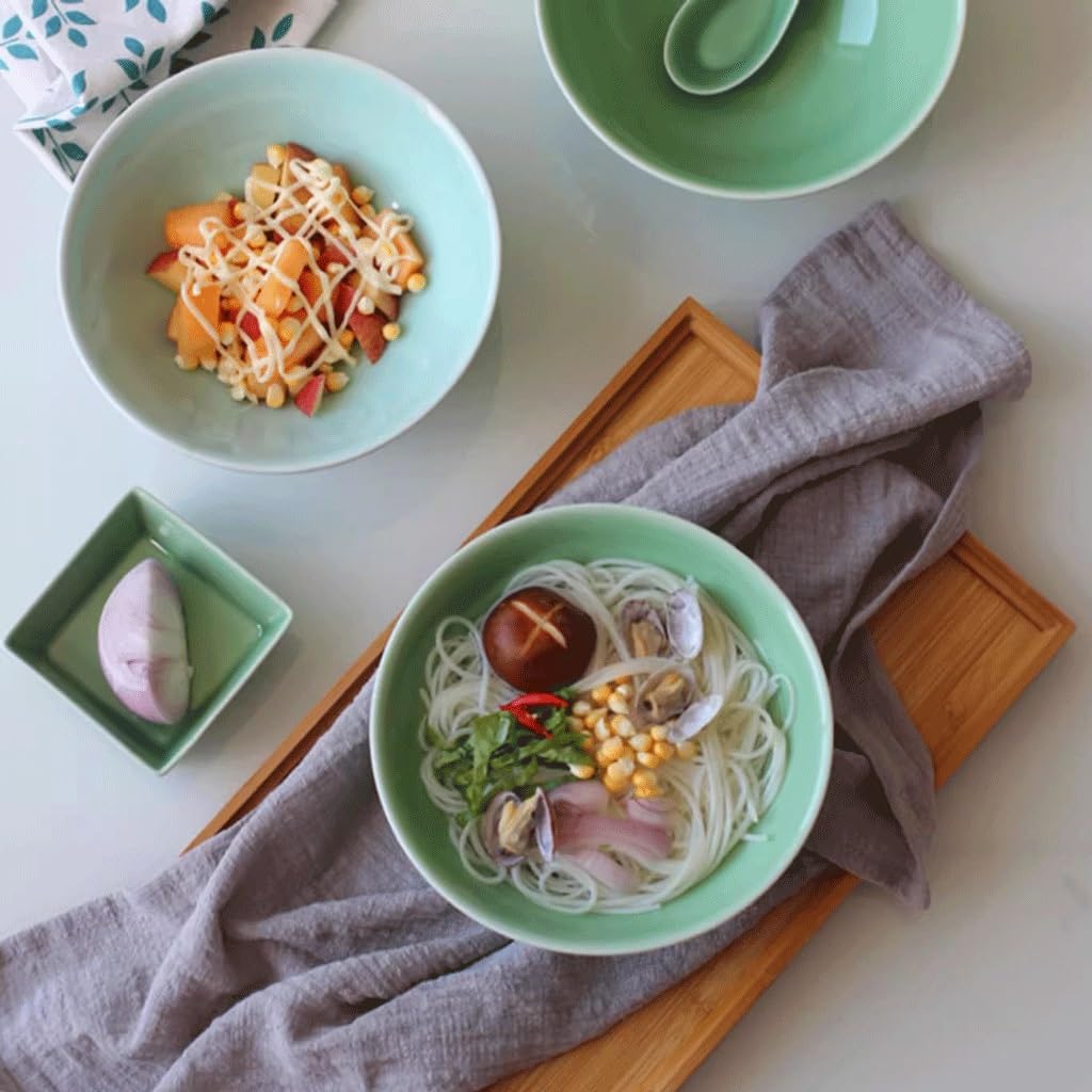 Miski do zupy miska na makaron gospodarstwo domowe duża ceramiczna restauracja makaron instant miska ramen wysokie miski obiadowe (A)