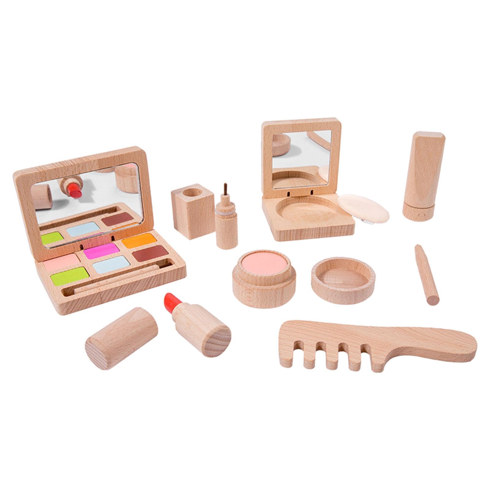 Fonowx Pretend Play Makeup Beauty Set Kids Pretend Play Set de maquillaje Set de maquillaje Juguete para vestir a