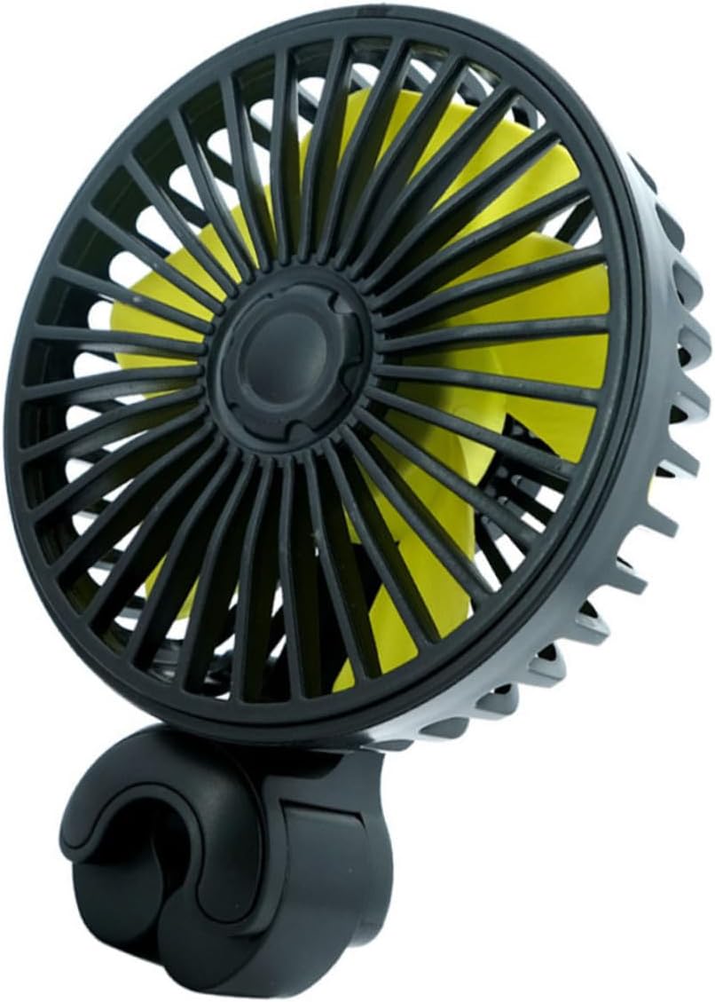 Veemoon Ventilador USB para Coche Ventilador Eléctrico de con Clip para Asiento Trasero Compatible Mayoría de Vehículos Duraderos y Seguro para el Confort Verano