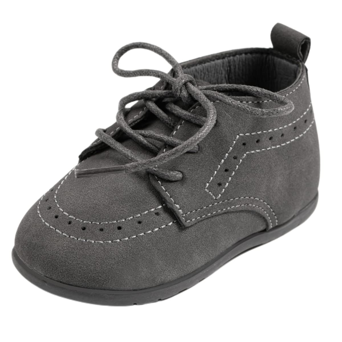 ohsofy Infant Baby Boy Oxford Shoes PU Leather Loafers Rubber and Soft Sole Wedding Dress Shoes Toddler Girl Baby Walking Shoes