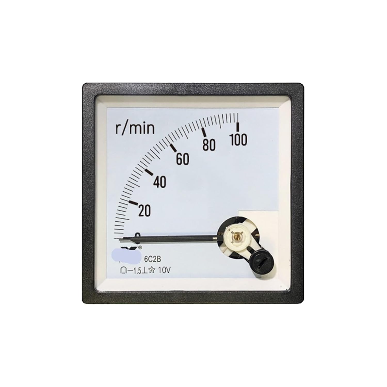 6C2B 10v DC Tachometer 300 RPM 600rpm1500r/min Speed Limit Indicator 76mmcp80 Be80 1Pcs(DC 400R 10V)