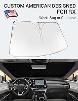 Vista 339 de Proadsy Parasol para parabrisas actualizado 2026, ajuste personalizado, Lexus NX 2022-2025 2026, 4 capas, plegable, protector de parasol frontal que
