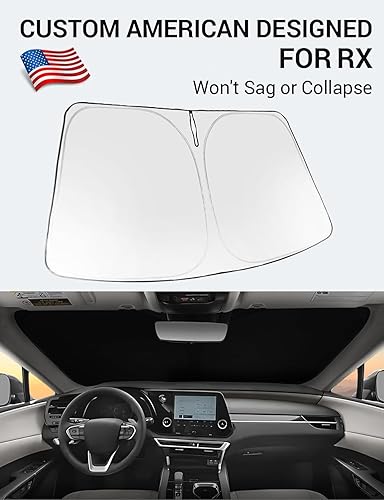 Vista 753 de Proadsy Parasol para parabrisas para BMW X1 F48 2016-2022 de 4 capas plegable, protector de parasol frontal que bloquea los rayos UV y mantiene