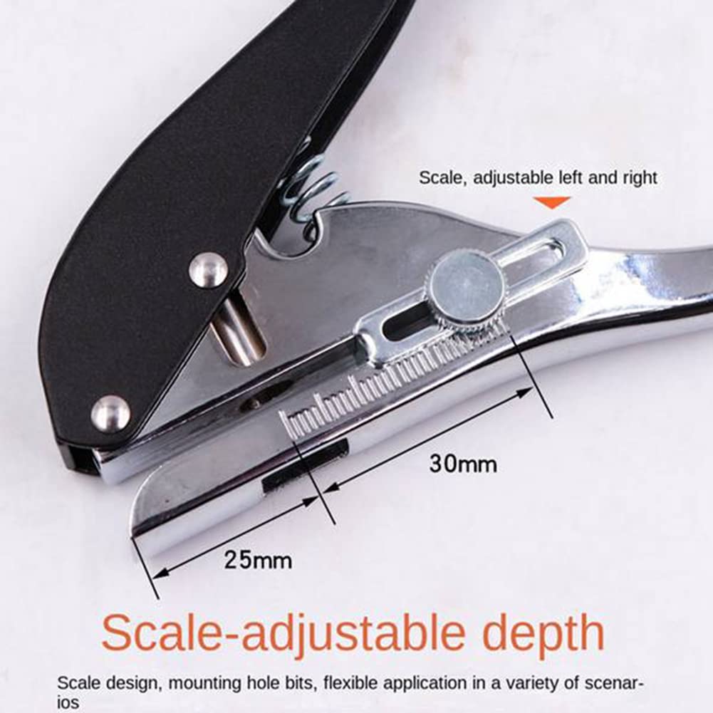 2 Piezas de Alicates para Herramientas de CarpinteríA, Juego de Perforadores de Tarjetas, Cubierta de Tornillo de Papel con Taladro Avellanado, PosicióN Ajustable de 2,8Mm