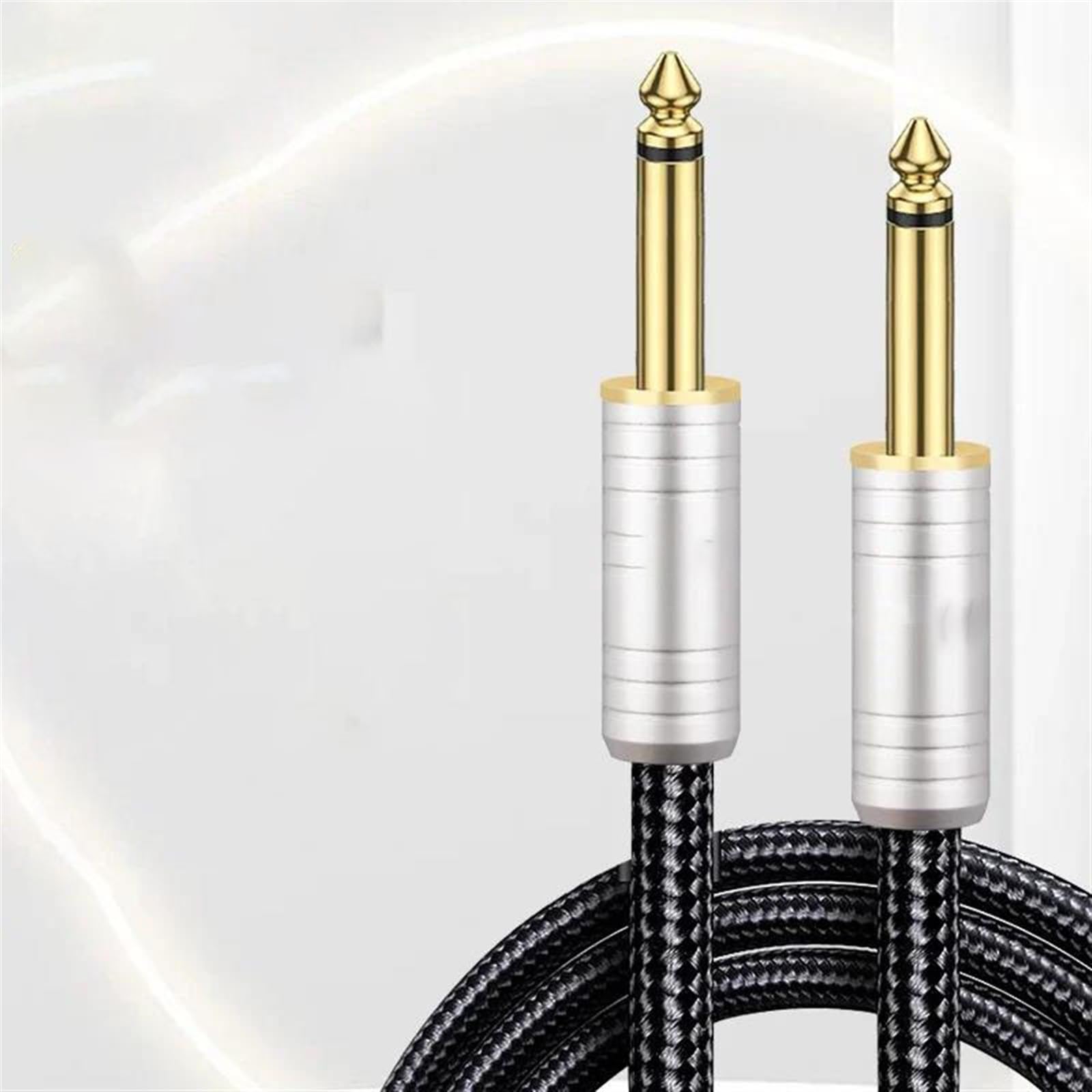 Cavi per strumenti Cavo Per Chitarra Jack 6,5 Mm A 6,5 ​​mm Cavo 6N Placcato Argento 6,35 Mm Jack TS Cavo Per Mixer Per Chitarra Elettrica(10m)