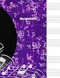 Notenheft: Notenheft,notenblatt leer,notenheft blanko,Dickes Notenbuch - 100 Seiten - hohe Qualität