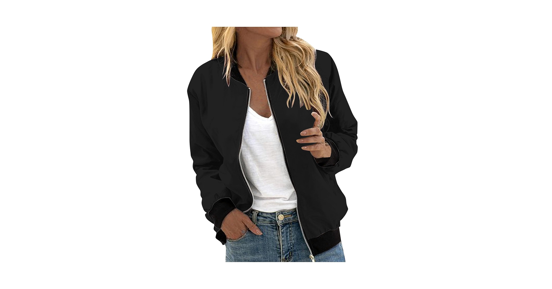 Amazon.com: Women's Bomber Lightweight Jackets Long Sleeve Amazon.com: Women's Bomber Lightweight Jackets Long Sleeve