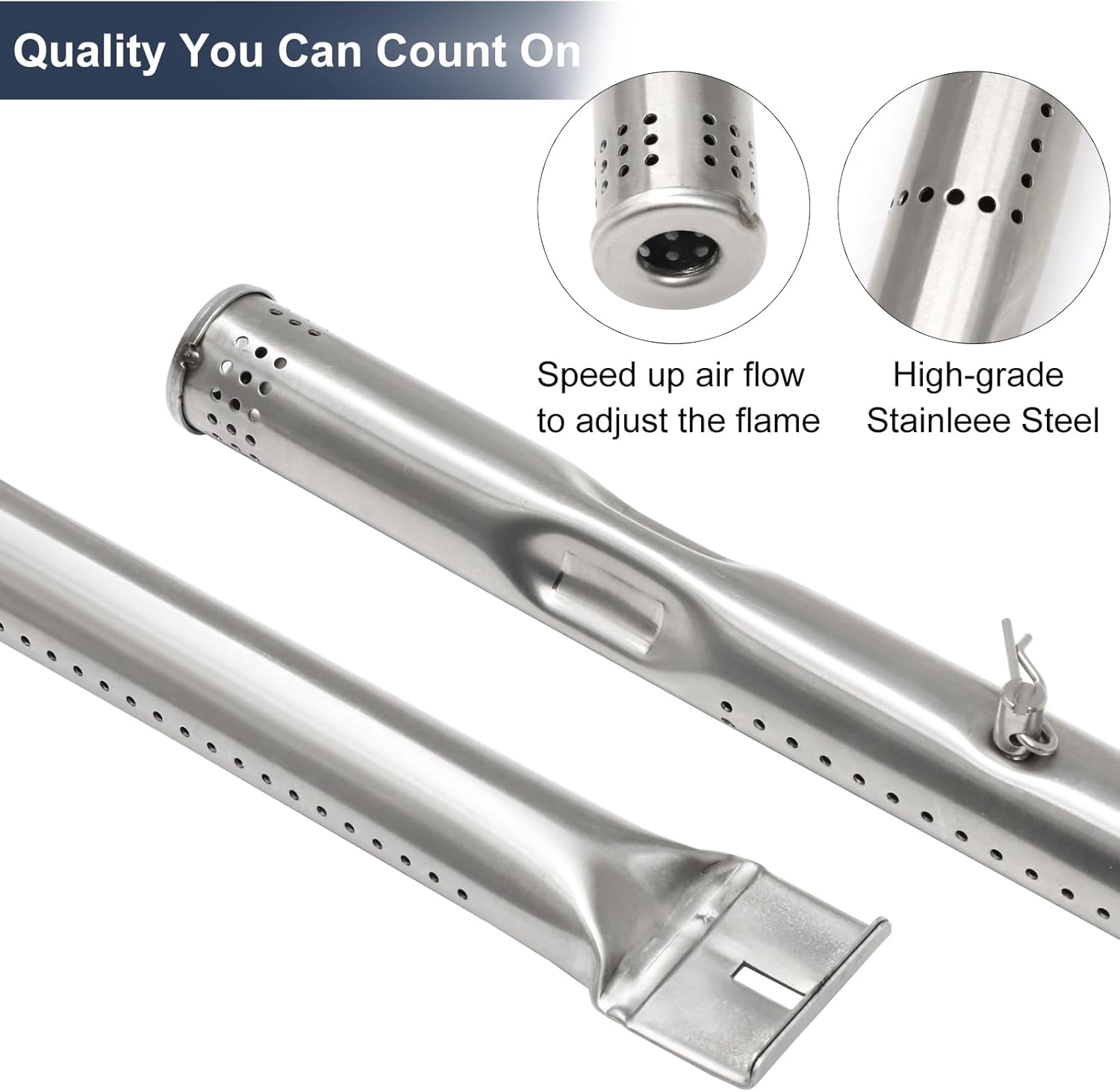 Criditpid Grill Replacement Parts for Charbroil 463436215, 463436214, 463436213, 467300115, 463234413, 466342014, Grill Burners, Heat Plate Shield, Carryover Tube, Igniter for Charbroil Gas Grills.