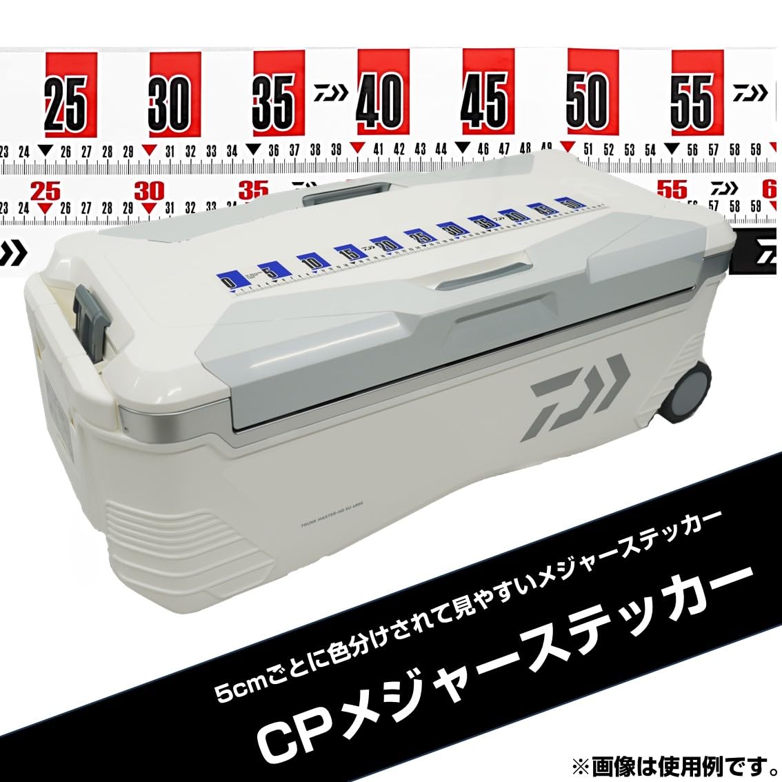 DAIWA CP Measure Sticker Long Red