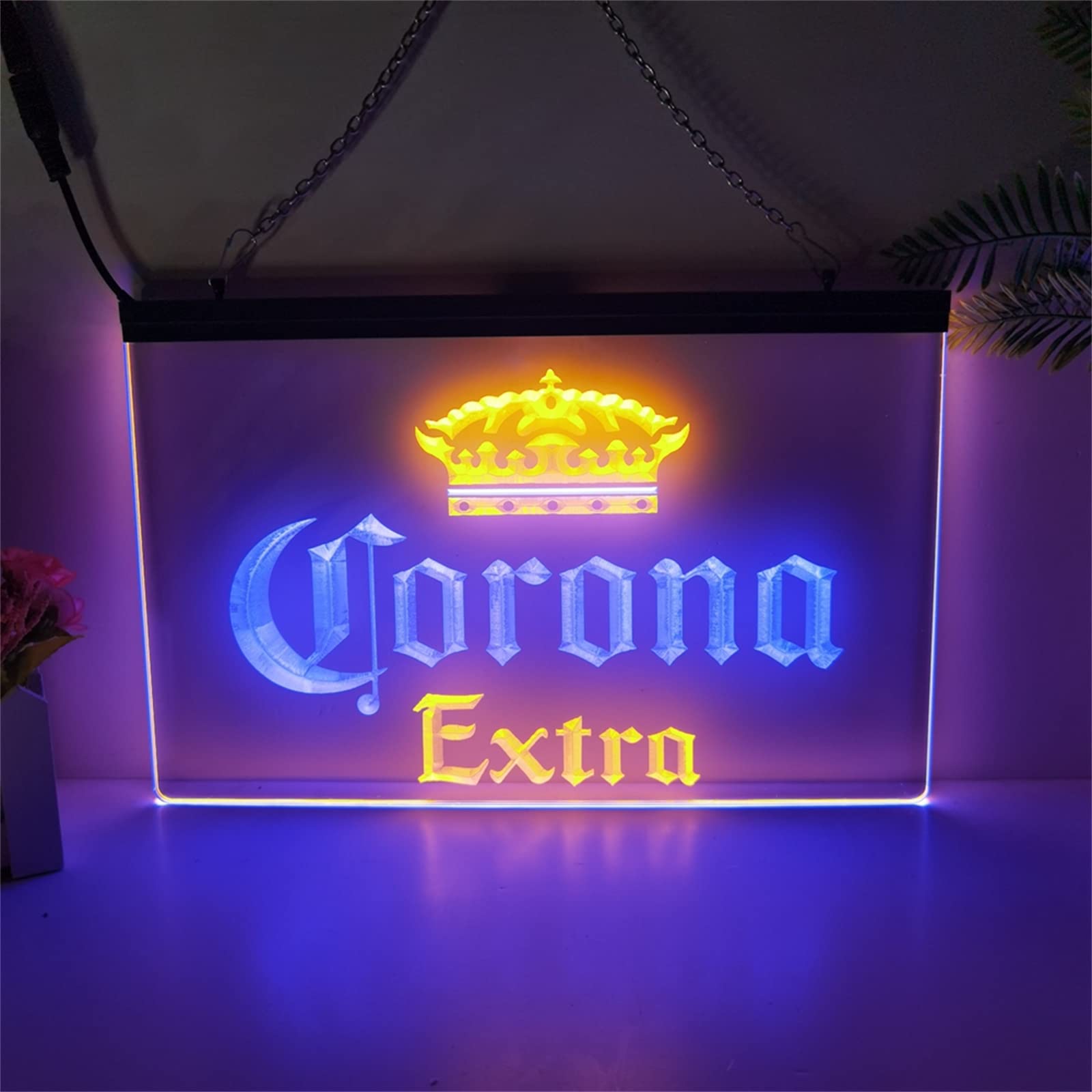 Amazon.co.jp: AMSKOR コロナビールネオンサイン エクストラビール 2色 
