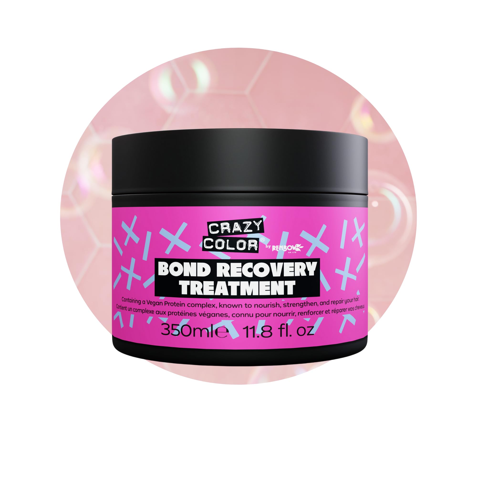 Bond Recovery Treatment Mask for Dry Damaged Hair, Bleached, Coloured, Broken, Curly or Frizzy Hair. Vegan, Cruelty & Sulphate Free, 350ml