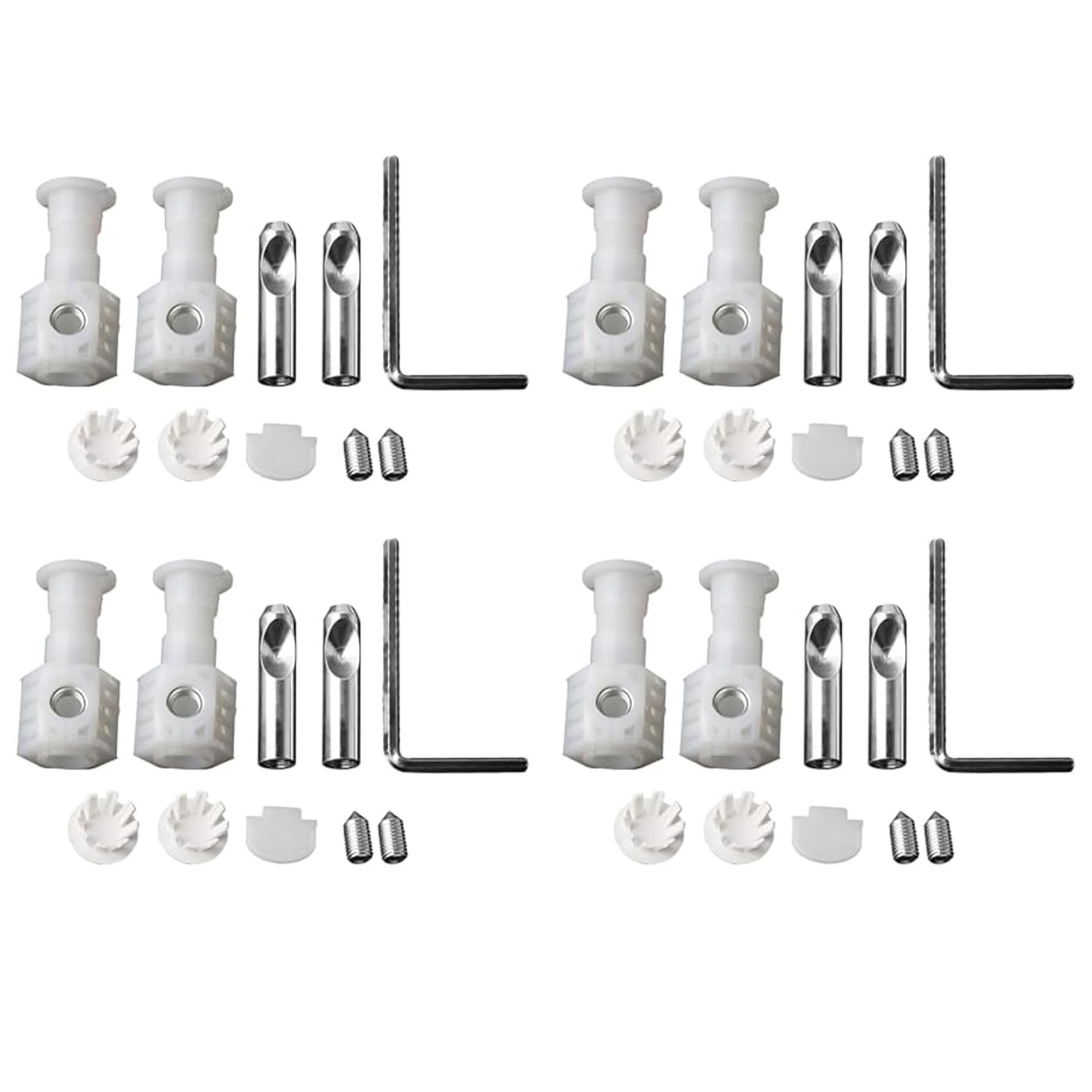 Jnchdghwa As Shown 4X Wall Hung Toilets Fixing Kits Fixing Screws Fixing Bolts Universal Wall Mounting Toilet Seat Fixing Bolts Screws Set