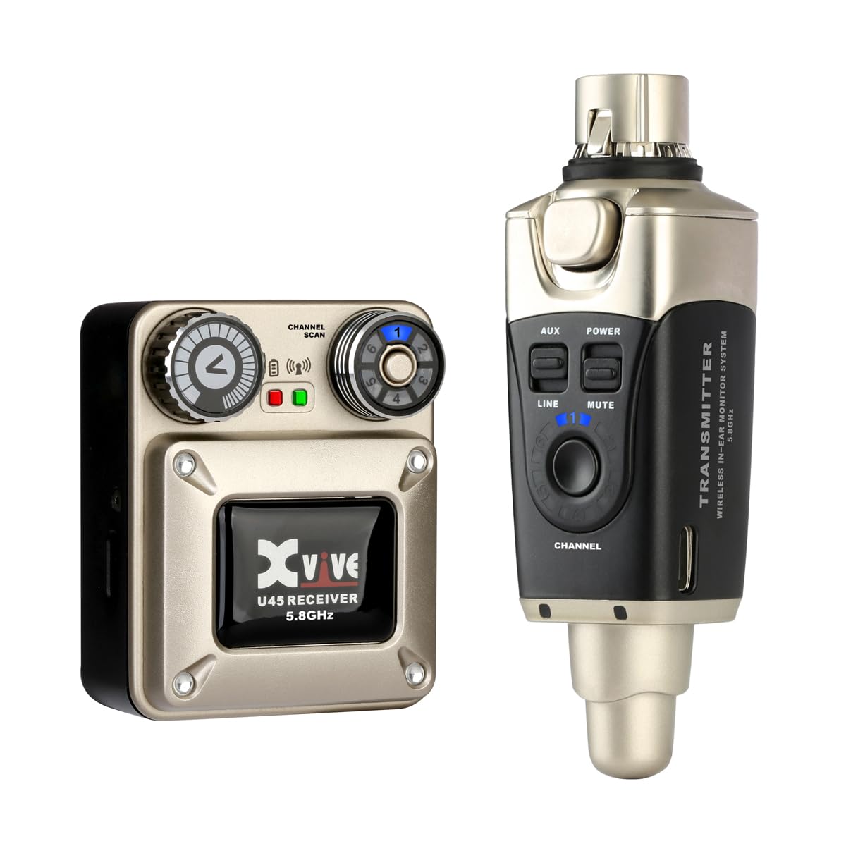 XVIVE U45-5.8GHz Wireless In-Ear Monitor System : Amazon.sg