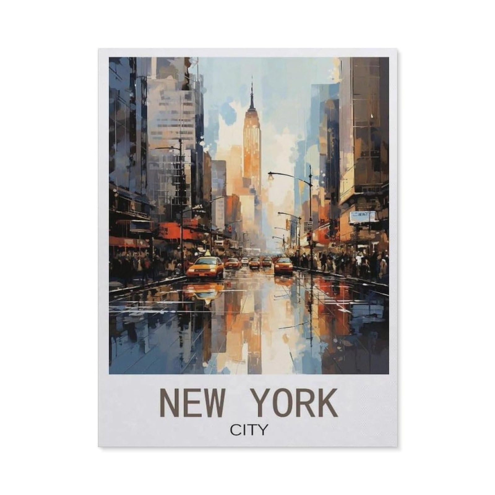 BEAYODKP Diamond Painting，New York City ， Street（40x50cm）