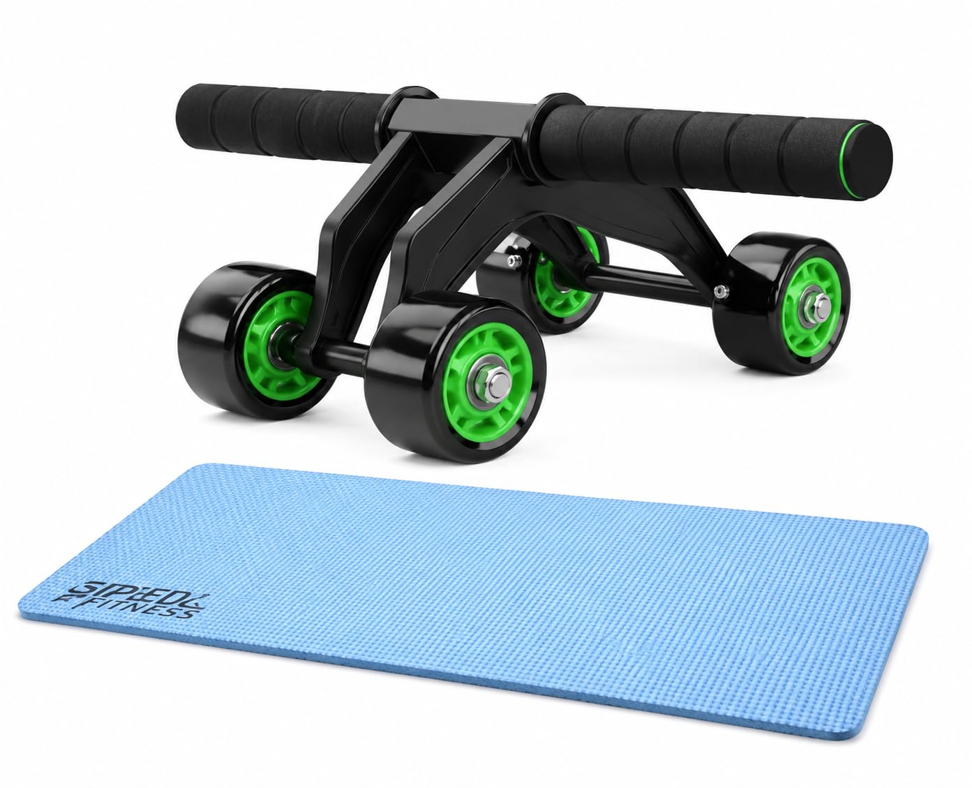 4-Wheel Ab Roller with Knee Mat | Automatic Rebound Abdominal Exercise Wheel | Core Strength Trainer for Home Gym | Non-Slip Handles-picture-14