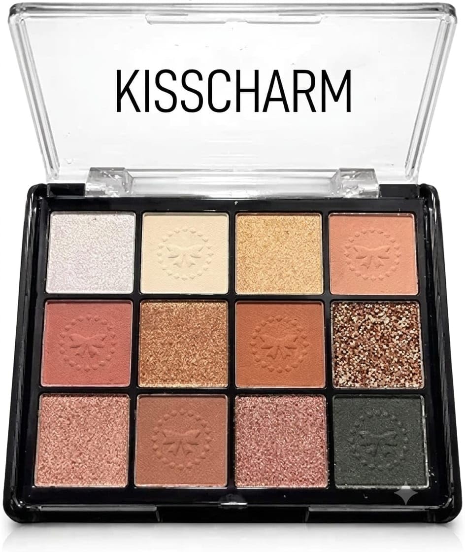 12 Color Mini Eyeshadow Palette for Women | Matte & Shimmer Highly Pigmented Eyeshadow | Blendable, Long-Lasting Eye Makeup Palette | Compact Travel-Friendly Makeup Kit-image-35