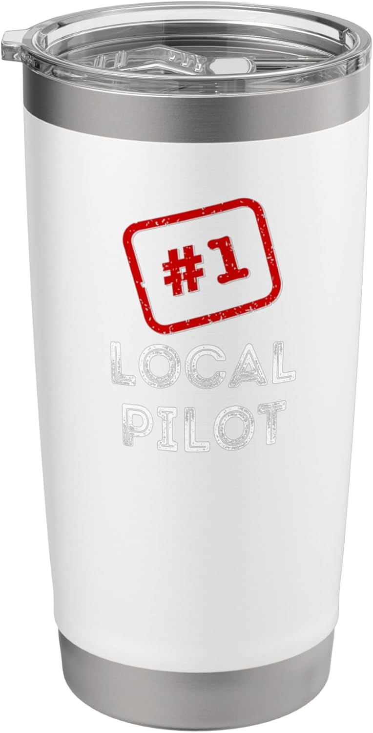 #1 Local Pilot Gift – Award Winning Best Number One Stainless Steel Insulated Tumbler