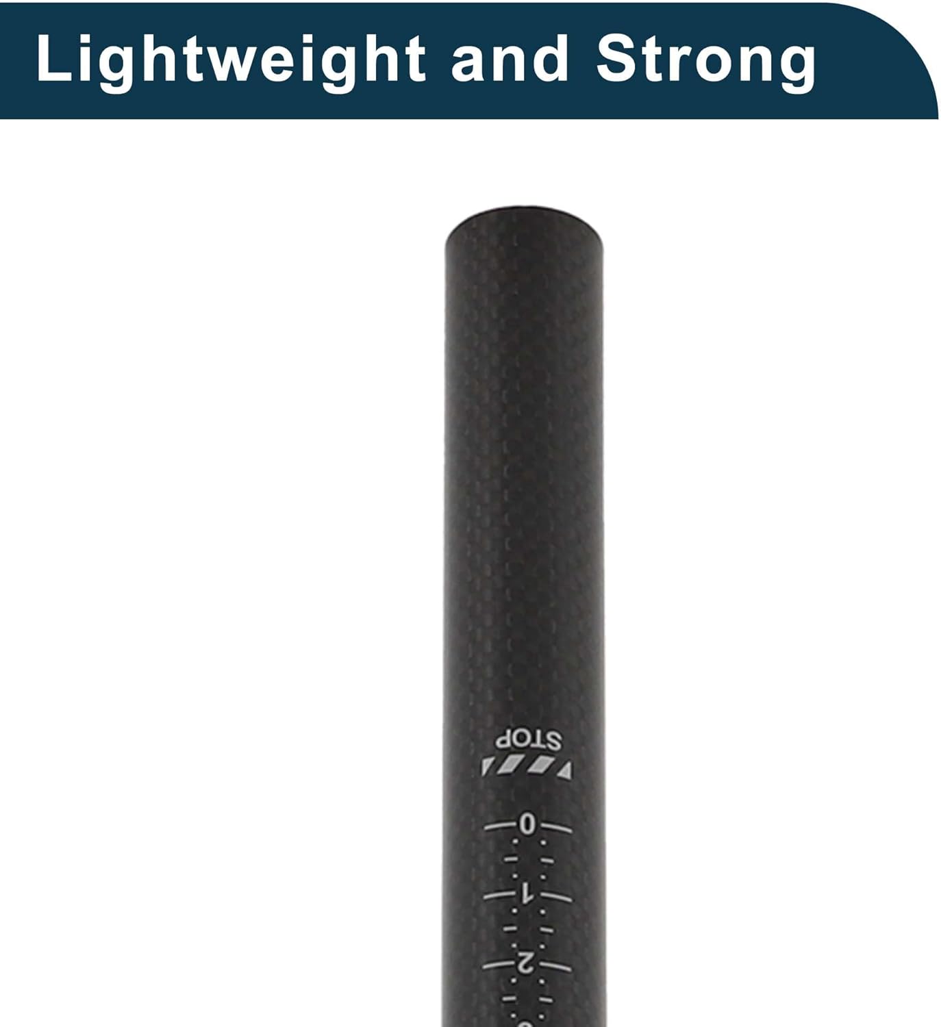 Bike Seat Posts Shock Absorbing Bike Saddle Post Seat Tube Gloss Black 1 Pc 22.2x350mm Carbon Fiber