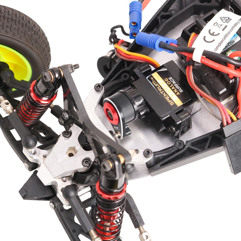 GTBRacing CNC 7075 Steering Servo Wiper Arm Link Rod for 1/5 RC Car HPI KM rv Baja 5b ss 5sc Upgrade Part (Silver)