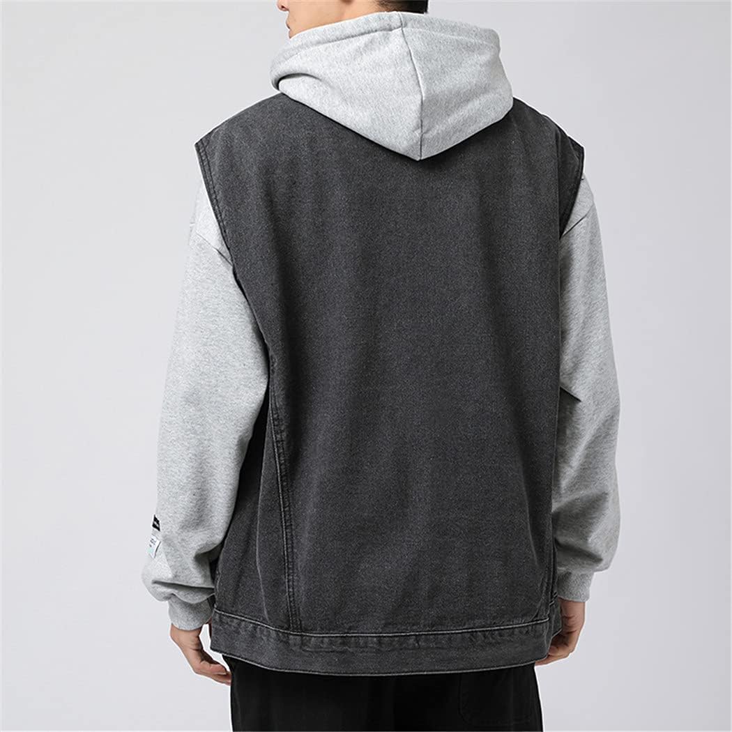 Men's Denim Vest Jacket Cotton Spring Summer Waistcoat Casual Jeans Vintage Jacket Korean Coats Tops