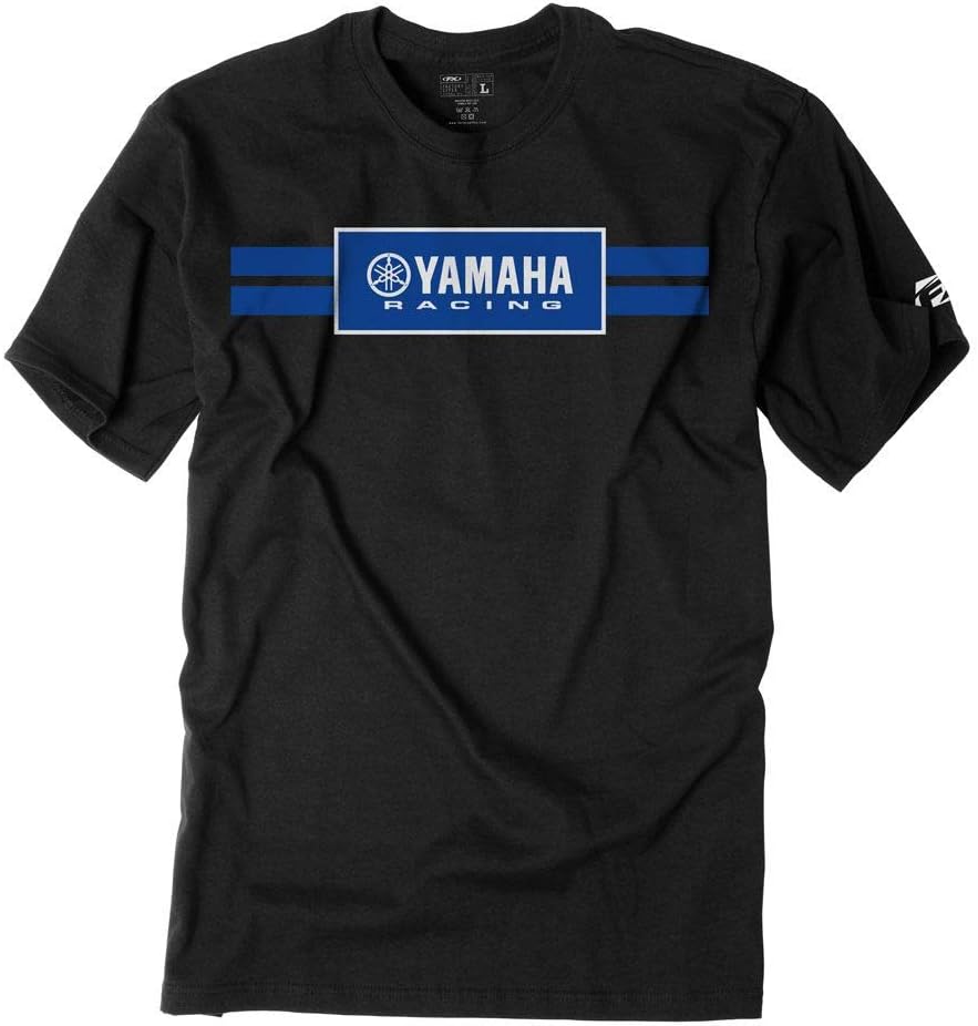 Factory EffexFactory Effex Unisex-Adult Racing Stripes T-Shirt (Black, XX-Large)