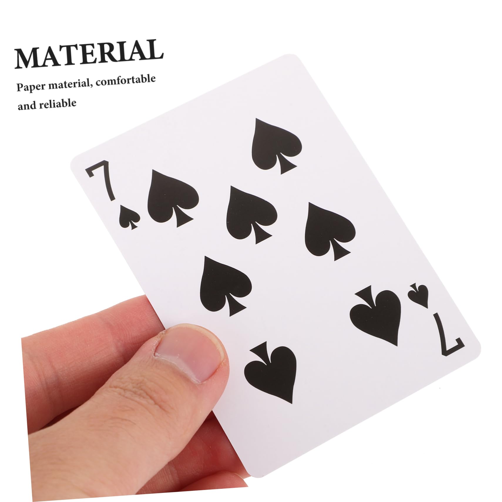 Abaodam 5ensembles Jeu De Cartes à Jouer Papier Thermique De Cartes Blanches Parfait pour Divertissement Familial Et Soirées Entre