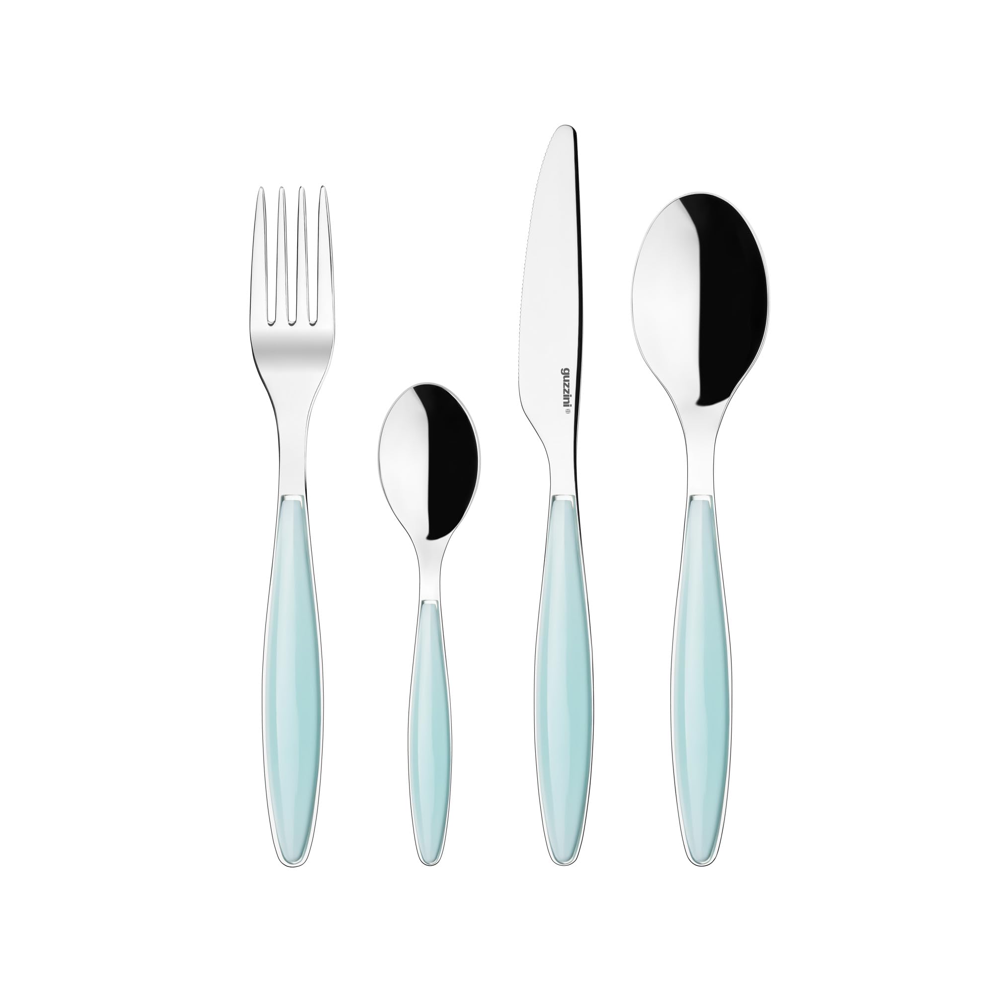 Guzzini Aquamarine 24-Piece Cutlery Set Feeling Aqua Green