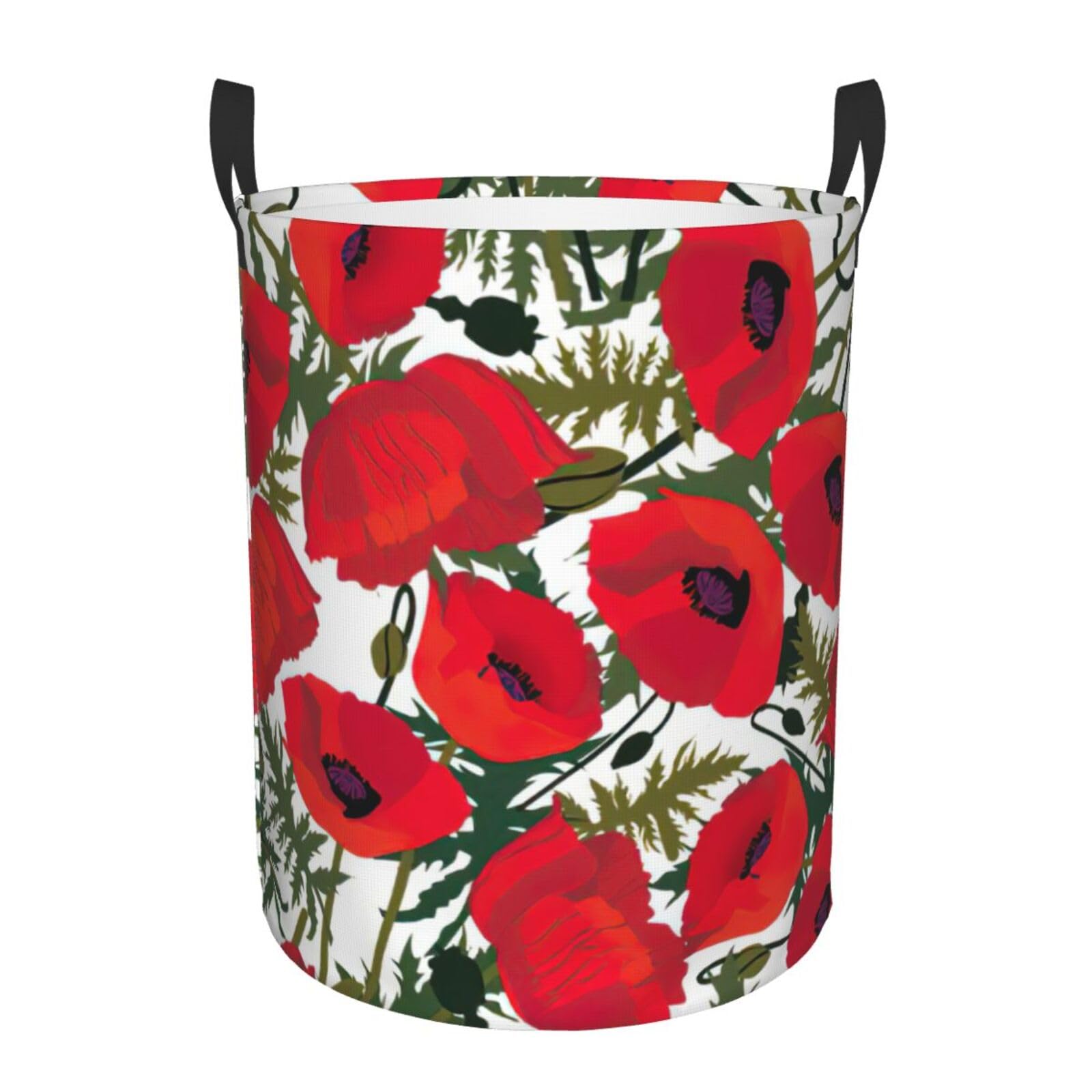 Panier à linge haut coquelicot : fini le désordre des couvertures en chambre