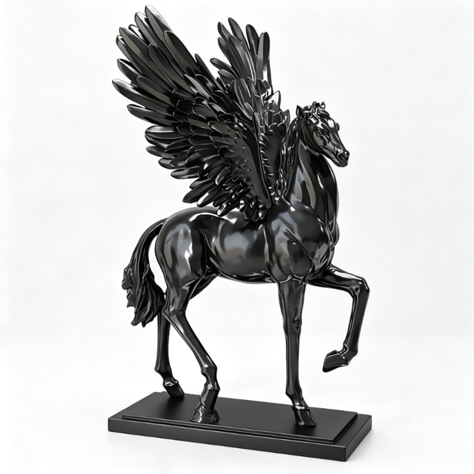 Hhhxkkuu Luxurious Pegasus Sculpture Modern Art Resin Figurine