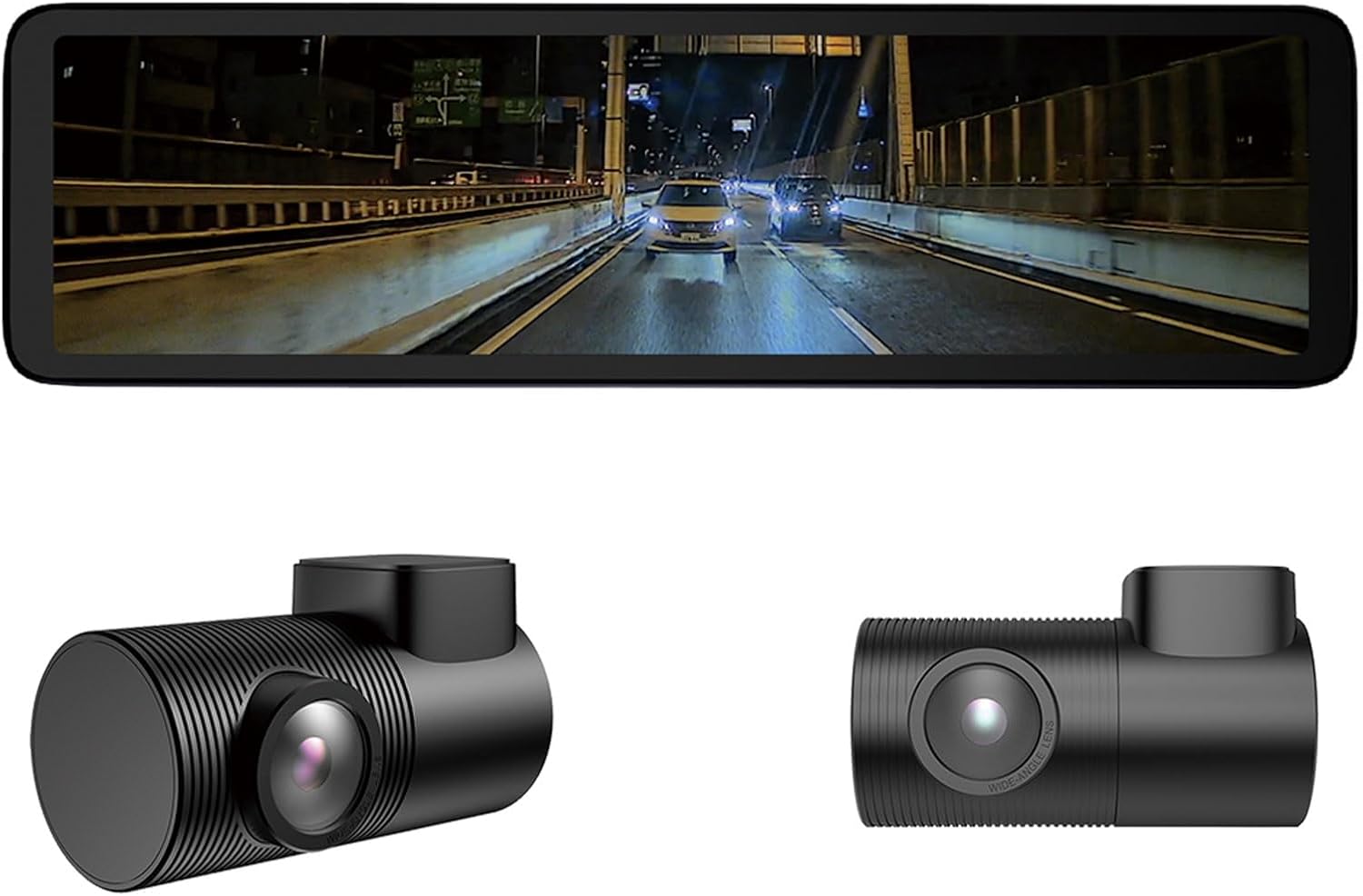 MAXWIN ドライブレコーダー ミラー型 10.88インチ 60fps 前後 2カメラ 同時録画 デジタルインナーミラー フルHD 1080P Gセンサー タッチパネル IPS液晶 録画 車内リアカメラ バック連動 MDR-C014B