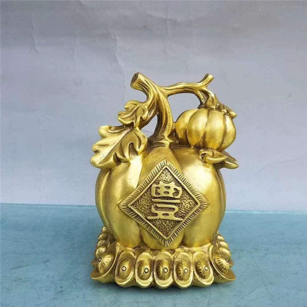 Estatuas De Regalo Artesanales, Objetos De Colección, Adornos De Calabaza De Cobre Puro, Cornucopia De Feng Shui, Decoración del Hogar, Artesanías, Muebles.