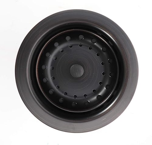 Miniatura 2 de KONE Desagüe para fregadero de cocina de 3-12 pulgadas con cesta de coladortapón, todo acero inoxidable duradero y resistente al óxido, bronce