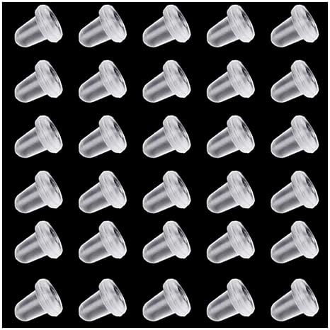 4 Paar Ohrring Verschlüsse Silikon - Für Schwere Ohrringe & Hängende Ohren