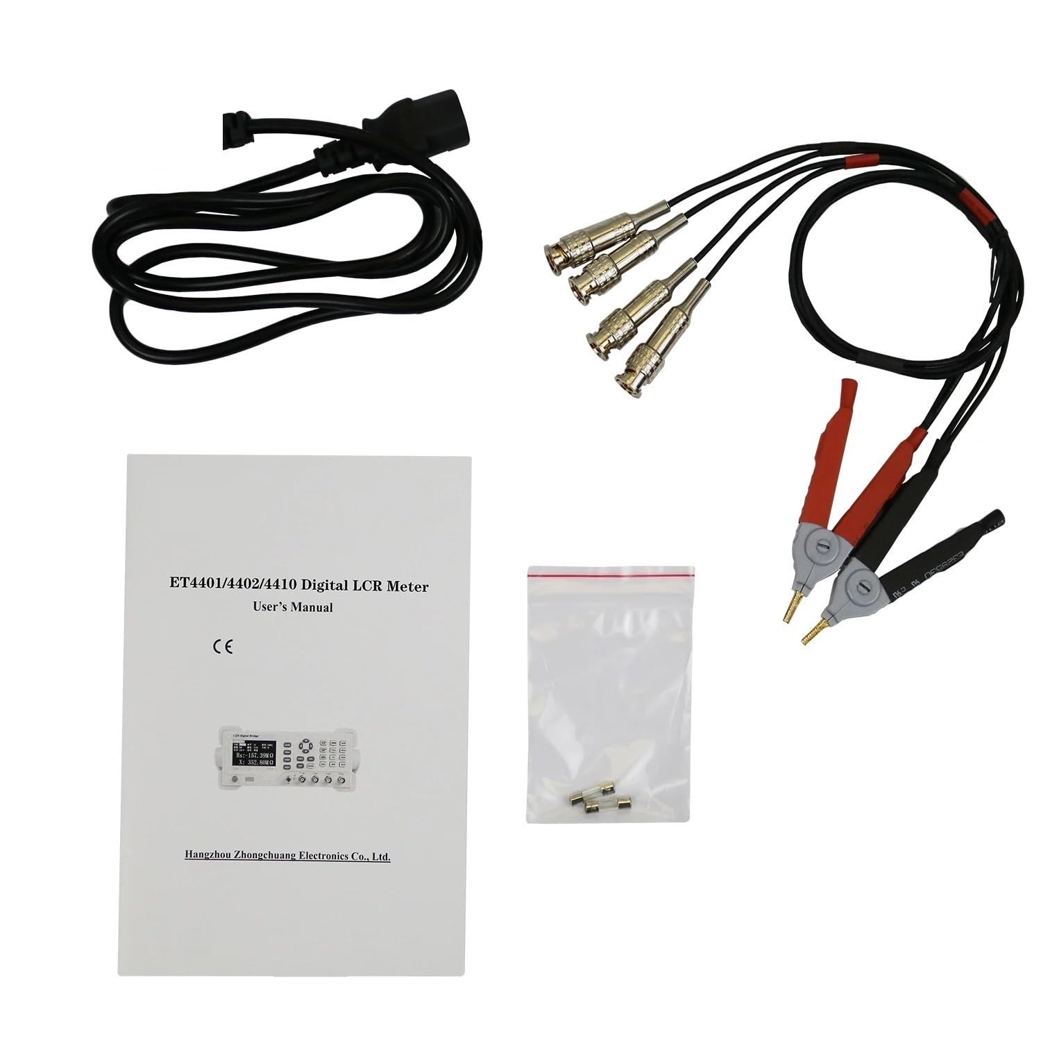 Induktivitätsmessgerät ET4401 ET4410 LCR Tisch Digital Bridge Tester Desktop LCR Meter Kapazität Widerstand Impedanz Induktivität Messen Meter Hochpräzise Rechenleistung(ET4401)