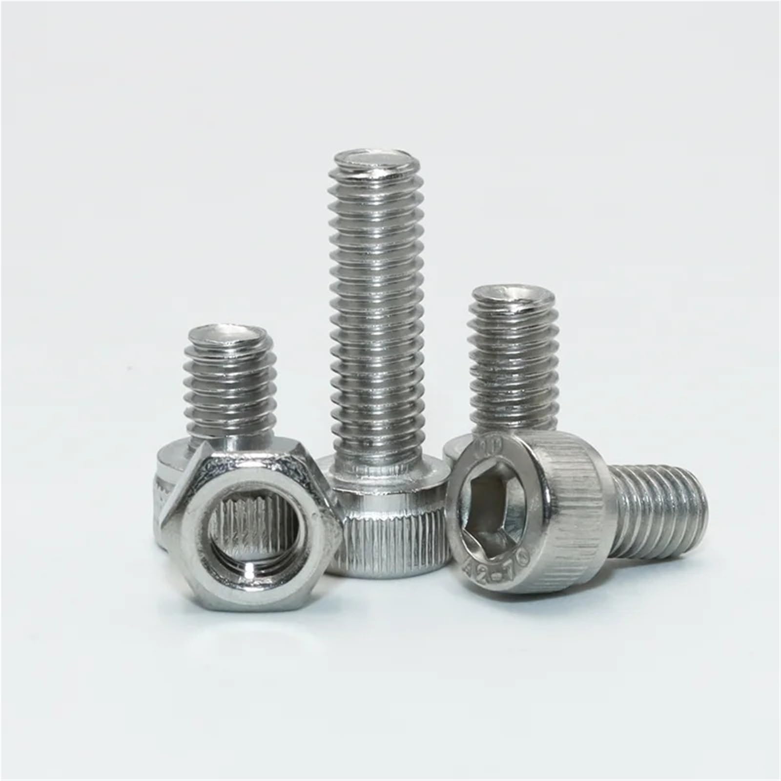 Juego de tuercas y tornillos cabeza hexagonal, M2 .5 M3 M4 M5 M6 M8 Drive, perno métrico acero inoxidable 304 con tuerca para Electrónica(Screws Set M2.5-M8)