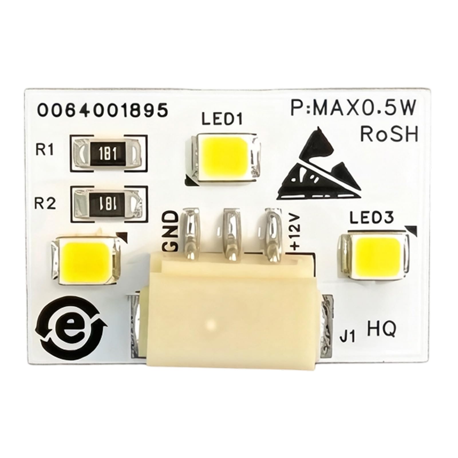 Oxxggkao Bright 3LED Fridge Light PCB Replacement Board Easy Fit for All Refrigerators Refrigerator Light Replacement