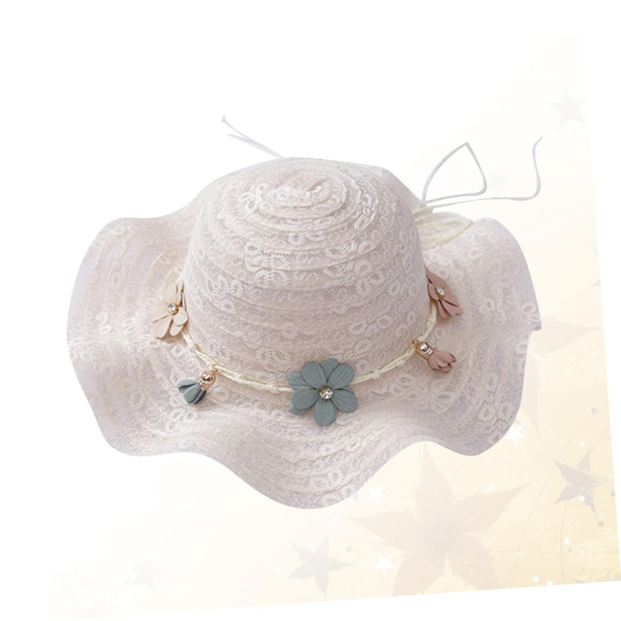 Holibanna 3pezzi Cappello Sole per Cappello Visiera Protezione UV Design per e attività all Colore Latte