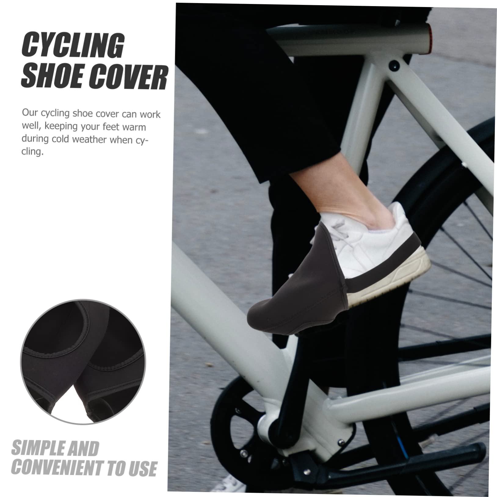 Bicycle Shoe Protectors Outdoor Anti-Slip Cycling Shoe Covers Windproof Waterproof Overshoes
