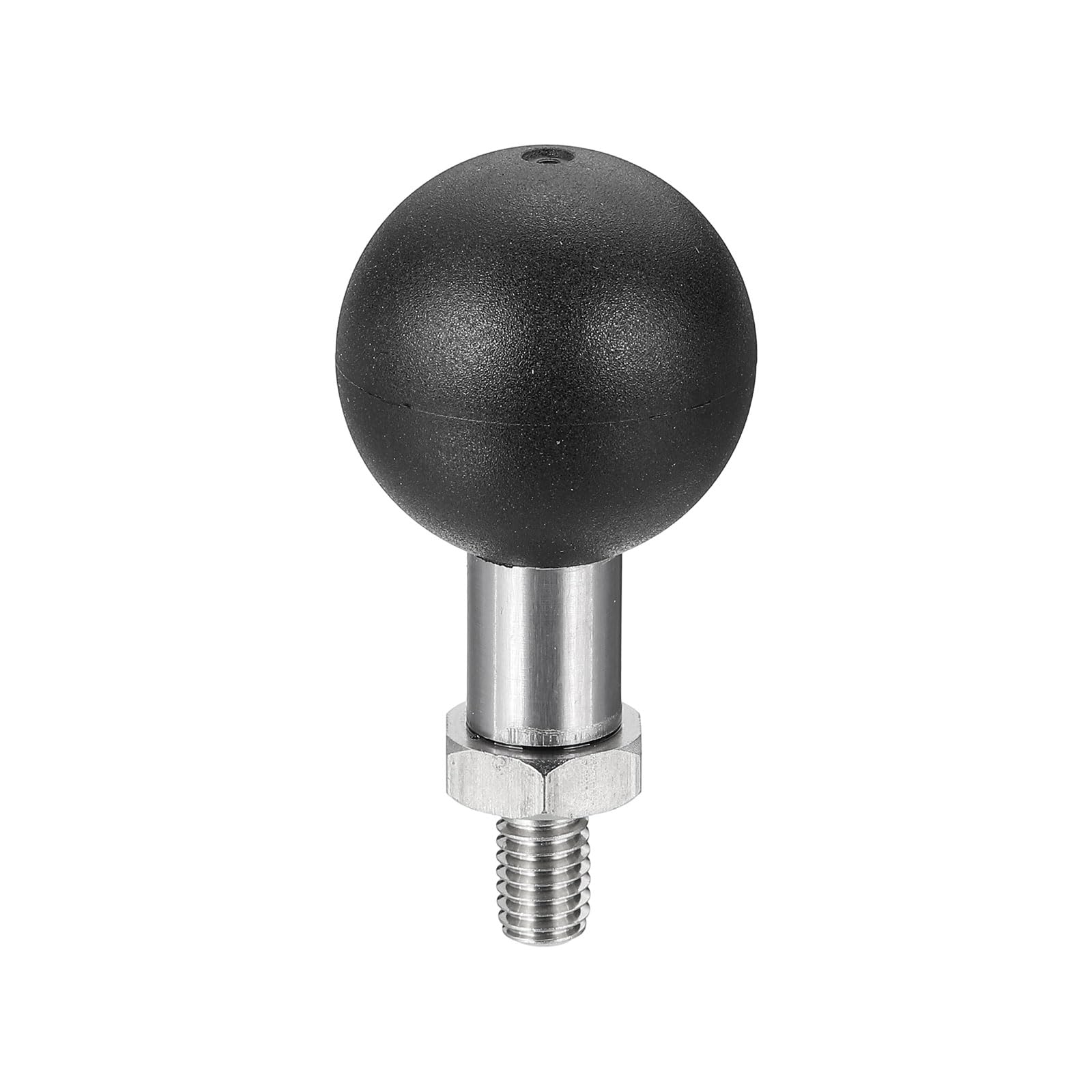 PATIKIL 1" Ball Mount Base Ball Adapter with M6 Threaded Bolt Silver
