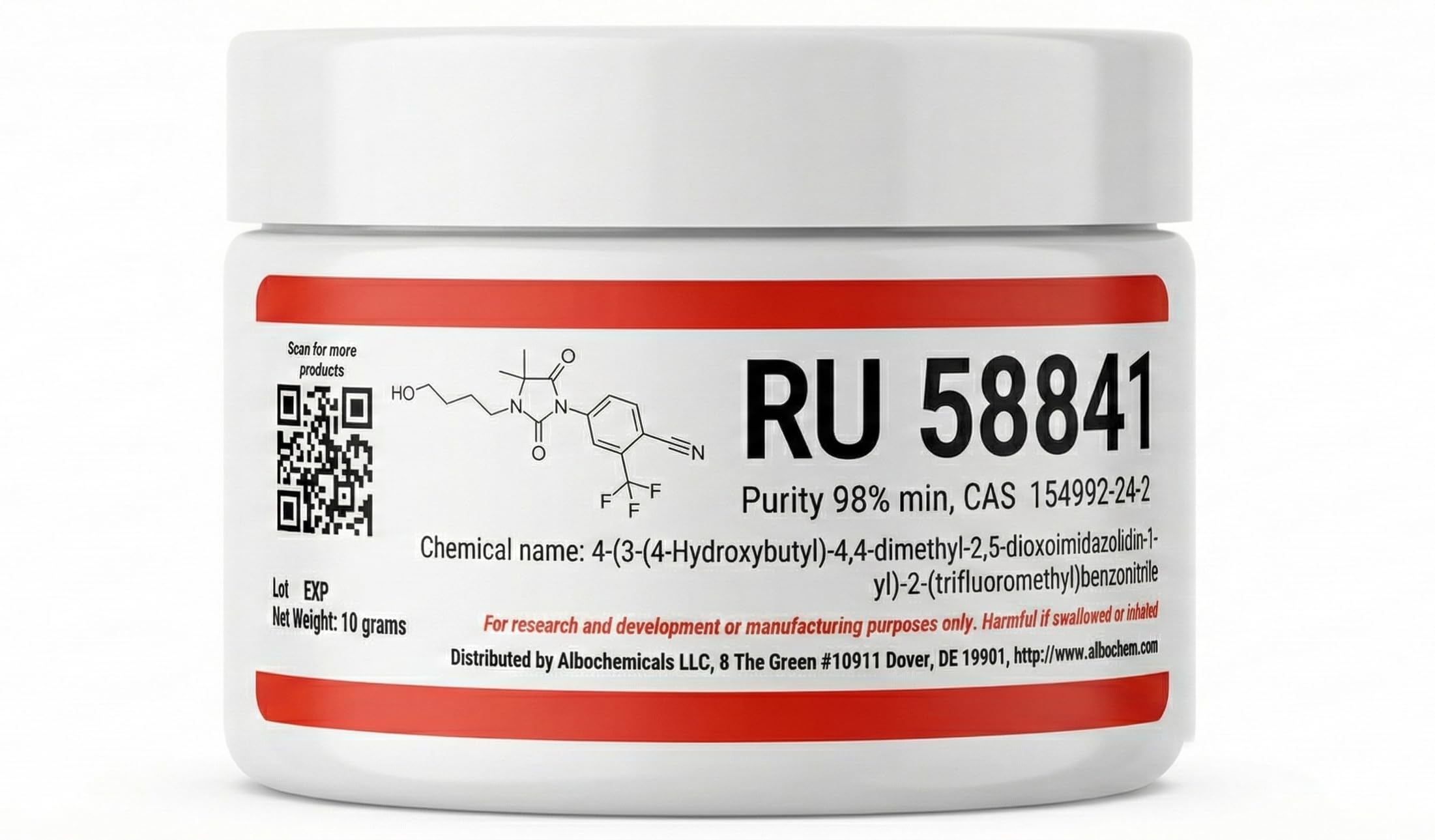 RU58841 Powder, 10 Grams